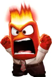 Inside out sticker anger emotion weatherproof bumper vinyl decal