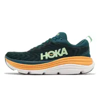 在飛比找蝦皮商城優惠-Hoka 慢跑鞋 Gaviota 5 湖水綠 橘 透氣機能 