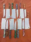 Cleaver, Chopper Knife 5pcs & chef knife 5pcs Stainless steel, Lot of 10 pieces