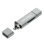 Vention CCJH0 USB 2.0 Multi-Function Card Reader - Gray [CCJH0]