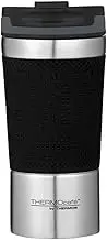 THERMOcafe by Thermos Vacuum Insulated Travel Cup, 350ml, Black, HV350BK6AUS
