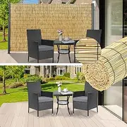 Natural Bamboo Fence Rolls, Patio Privacy Screen, Garden Decorative Fences, Hand-Woven, Easy to Install, Suitable for Different Interior Decoration Styles.(1.6 * 10m(5.2 * 32.8ft))