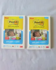 Lot of 2 3M Post-It Picture Paper, 25 Sheets Per Pack, 4”x6”, SP4625SG, New