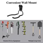 Black Garage Wall Hooks Weedeater Rack for Garage Tool Organizers and Storage