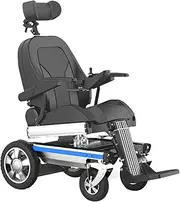 Heavy Duty Electric Wheelchair with Headrest, Foldable Electric Wheelchair for Adults, All Terrain Motorized Wheelchair for Seniors Portable Power Wheelchair