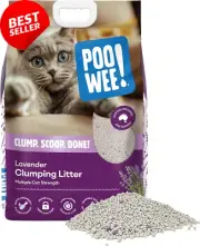 Lavender Cat Litter 15kg Clumping Scoopable Odor Neutralizer Easy Clean Lavender