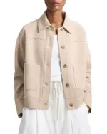Vince Cropped Patch Pocket Jacket