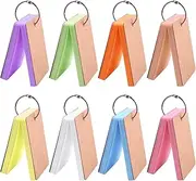 TUPARKA 8 Set 400 Pcs Study Cards Index Cards Flash Cards Kraft Paper Memo Scratch Pads with Metal Binder Ring，Multicolor