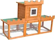 Outdoor Pet House Large Rabbit Hutch House Pet Cage Single House
