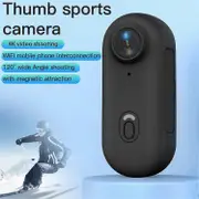 4K 30fps Tiny Action Camera with WiFi 120° Wide Angle Lens and Built-in Magnetic Mount Battery