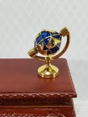 Dollhouse World Globe Desktop Decorative Accessory Metal 1:12 Scale Miniature