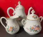 Vintage Floral Porcelain Tea/coffee Pots Set