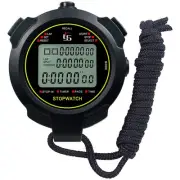 Digital Sports Stopwatch, 10Lap /Split Memory Stopwatch Count Down Timer, 3947