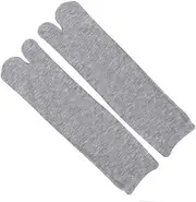 [Geardeangloow] 1 Pairs Fashion Japanese Kimono Flip Flop Sandal Split Toe Tabi Ninja Geta Pure Color Socks, No.01