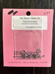 JBW Designs - Our Family Tree - 3 Silver Hearts & 3 Silver Birds