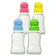 【布克浩司】PUKU卡哇伊玻璃奶瓶 標準口徑150cc-藍/粉/黃/綠 (P10172)