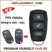 Key less entry Remote Fob Suitable fits Honda Integra Remote 2002 to 2004