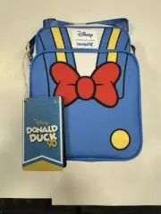 Loungefly Disney Donald Duck 90th Anniversary Nylon Passport Crosssbody Bag NWT