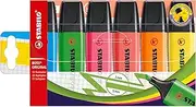 STABILO BOSS ORIGINAL Highlighter - Wallet of 6 Assorted Colours
