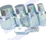 5PC IRON INSIDE PIPE NIPPLE EXTRACTOR EASY OUT REMOVAL REMOVER EXTRACTING TOOL