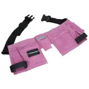 Leather Tool Belt / Storage Pouch PINK LADIES Tool Bag / Roll Mat Holder TE452