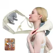 Shiatsu Massage 5D Kneading Shawl Chiropractic Back Massager Neck Shoulder Relax Pain Relief Heating Neck