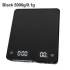 Smart Digital Scale Portable Timer Weighing Scale Gadgets (5000g/0.1g Black) HOT