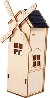 EXAOMBLE Solar Home Toys Boys and Toys Unfinished Science Windmill Safe for Boys and Girls