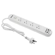 USB Type-C Type-A Charger Ports Power Board 4/6 Way Master Switch Power Stripe With 1M Canle