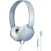 Audio-Technica ATH-S120 USB-C On-Ear Headphones (Blue-grey)