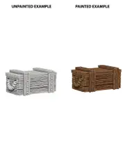WizKids Deep Cuts Unpainted Miniatures Crates