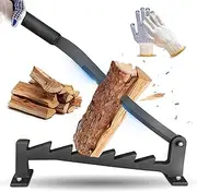 Vdsfand Wall Mounted Kindling Splitter Firewood Kindling Splitter - Portable Manual Fire Wood Kindling Splitter Firewood Cutter Heavy Duty Log Splitter Wood Splitter for Indoor Outdoor-yd