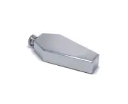 Hip Flask Personalized Coffin Shape Steel Portable Flagon Travel Wine Pot Bar Supplies Men's Gift-Silver