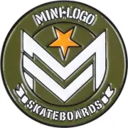 Mini Logo Chevron Army/White Lapel Pin