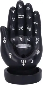 Nemesis Now Palmistry Backflow Incense Burner Black 12cm