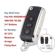 Remote Key Fob 4 Buttons for Bentley Continental GT GTC Mulsanne P/N: KR55WK4503