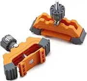 BORA Track Clamps, Securely Cut Any Angle with WTX and NGX Clamp Edge Systems, Saw Guide Accessory for Woodworking, Carpentry, DIY, Two-Pack, 542011, Black Orange