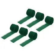 Chiffon Ribbon 1.5"x8 Yard, Ribbon Dark Green Chiffon for Wedding 6pcs