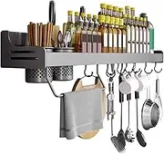 Condiment Rack Organizer, Condiment Rack - Condiment Organizer Wall Condiment Rack - Kitchen Storage Countertop Organizer Condiment Storage Display Rack for Kitchen Cabinet