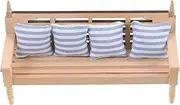 1:12 Scale Miniature Dollhouse Sofa Includes Pillow Adds Charm to Your Dollhouse Decor
