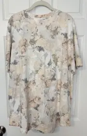 Abercrombie & Fitch Soft A & F Essentials T-Shirt Size XXL Short Floral NWT