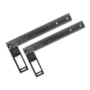 2pcs Woodworking Square Ruler for Precise Measuring,Square Ruler for 45/904225