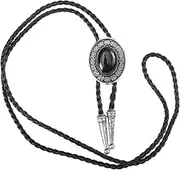 [COLLBATH] Onyx Gem Tie Cowboy Tie Stone Decor Ties for Men Natural Stone Bolo Tie Western Neck Tie Mens Bolo Tie Agate Neck Pendant Shirt Necktie Man Neck Decoration Vintage Decorate Emerald