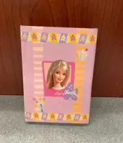 Vintage Barbie Address Book w/Notebook Notes Fold Out 4"x6" Girls Pink Flowers