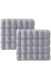 DePera Home Set of 8 Vague Turkish Cotton Hand Towels