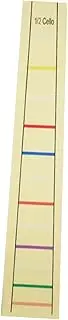 SUPVOX Fretboard Label Stickers Cello Finger Position Markers Easy Peel Adhesive Stickers for 1/2 Size Cellos