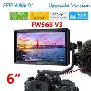 FEELWORLD FW568 V3 6 inch DSLR Camera Field Monitor 3D LUT Full HD 1920x1080 IPS