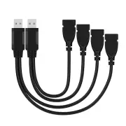 USB Splitter 2-Pack, Male to Dual Female Y Cable for Charging & Data Transfer