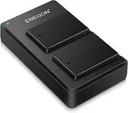 ENEGON 2 Pack LP-E17 Camera Battery 1040mAh with Micro USB Dual Charger for Canon Rebel SL2, T6i, T6s, T7i, EOS M3, M5, M6, EOS 200D,250D, 77D, 750D, 760D, 800D, 8000D, KISS X8i, RP Digital SLR Camera