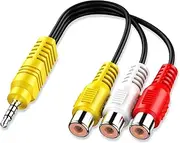 XIAOLIN Video AV Component Adapter Cable Replacement for TCL TV, 3 RCA to AV Input Adapter - 23CM/9in